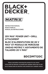 Black & Decker MATRIX BDCDMT120C Instruction Manual