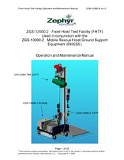 Zephyr ZGS-10000-2 Operation And Maintenance Manual