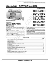 Sharp CD-C470E Service Manual