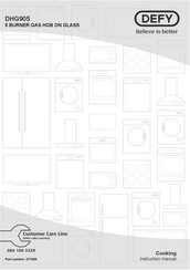 Defy DHG905 Instruction Manual