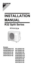 Daikin ARXP25K3V1B Installation Manual