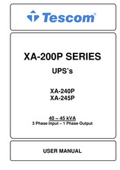 Tescom XA-200P Series User Manual