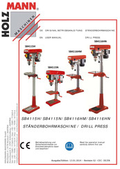 Holzmann SB4115H User Manual