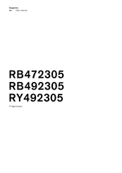 Gaggenau RB472305 User Manual