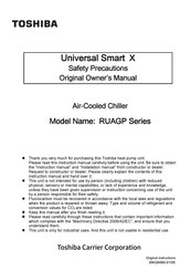 Toshiba RUAGP Series Original Owner's Manual