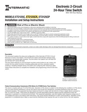 Intermatic ET2125C Installation And Setup Instructions