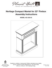 pleasant hearth 23-350-65 Assembly Instructions Manual