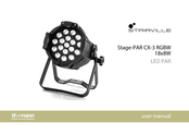 thomann Stairville Stage-PAR CX-3 RGBW 18x8W User Manual