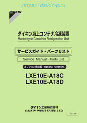 Daikin LXE10E-A18D Service Manual And Parts List
