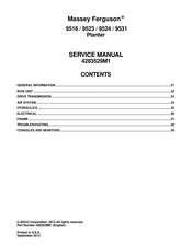 MASSEY FERGUSON 9523 Service Manual
