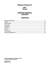 Massey Ferguson 9831 Service Manual