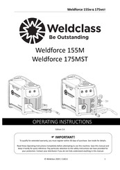 Weldclass Weldforce 155M Operating Instructions Manual