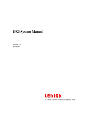 Lehigh DX3 Manual