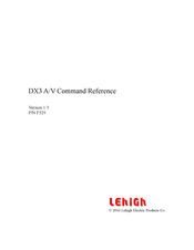 Lehigh DX3 Command Reference Manual