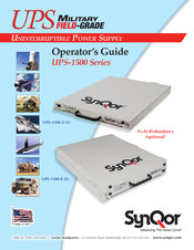 SynQor Headquarters UPS-1500 Series Operator's Manual