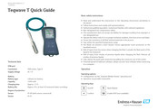 Endress+Hauser Teqwave T Quick Manual