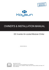 Kaysun KEM-30 Owners & Installation Manual