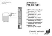 Endress+Hauser Nivotester FTL 370-F2E1 Manual