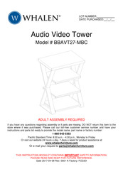 Whalen BBAVT27-MBC Quick Start Manual
