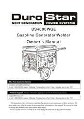 DuroStar DS4000WGE Owner's Manual