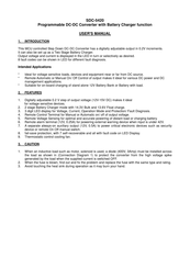Manson Engineering Industrial SDC-5420 User Manual