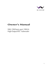 Wisdom S90-f/c Owner's Manual