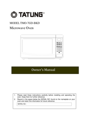 Tatung TMO-7GD-BKD Owner's Manual
