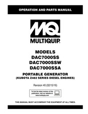 MULTIQUIP DAC7000SS Operation And Parts Manual