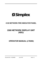 Simplex LT0290 User Manual And Reference Manual