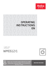 Amica WME612 Operating Instructions Manual