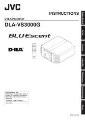 JVC BLU Escent DLA-VS3000G Instructions Manual