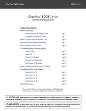 CircuPool EDGE Series Troubleshooting Manual