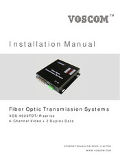 Voscom VOS-4020FDST Installation Manual