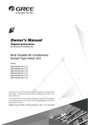 Gree ULTRA heating GMVND07PLS/A-T Owner's Manual