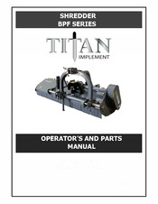 Titan Implement BPF Series Operator And Parts Manual