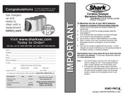 Euro-Pro Shark CORDLESS V1917PK Manual