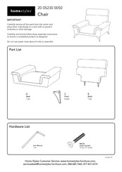 Homestyles 20 05230 61RB Manual