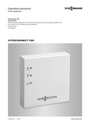 Viessmann VITOCONNECT 100 Operating Instructions For The System User
