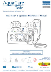 Velopex AquaCare Twin Installation, Operation & Maintenance Manual