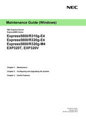 NEC Express5800/R320g-M4 Maintenance Manual