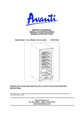 Avanti WC3015S3S Instruction Manual