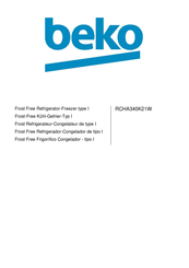 Beko RCHA340K21W Manual