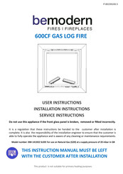 bemodern 600CF User Instructions