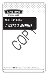 Lifetime 90466 Owner's Manual