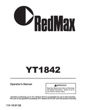 Redmax YT1842 Operator's Manual