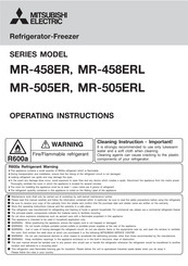 Mitsubishi Electric MR-458ER Operating Instructions Manual