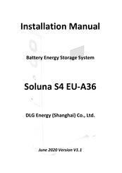 DLG Energy Soluna S4 EU-A36 Installation Manual
