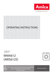 Amica WMA612 Operating Instructions Manual