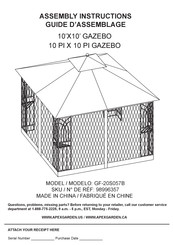 Apex Garden 98996357 Assembly Instructions Manual