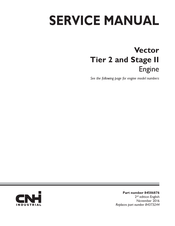 CNH Vector Service Manual